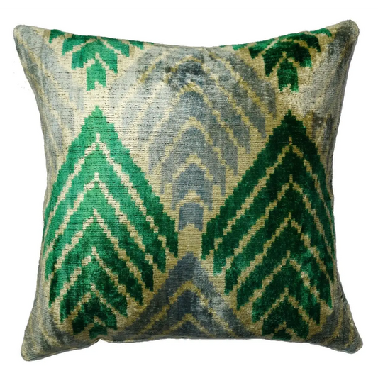 Canvello Unique Green Pillows + Down Insert 16’’x16’’ - Canvello