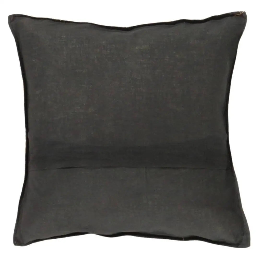 Canvello Vintage Design Sari Silk Square Pillow - 16’’ X 16’’ - Olive / 16’’ X 16’’ - Canvello