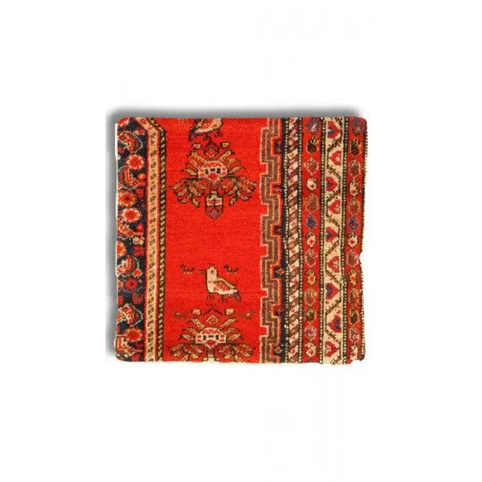 Vintage Farahan Rug Pillow - Hand Knotted 20’’ - Canvello