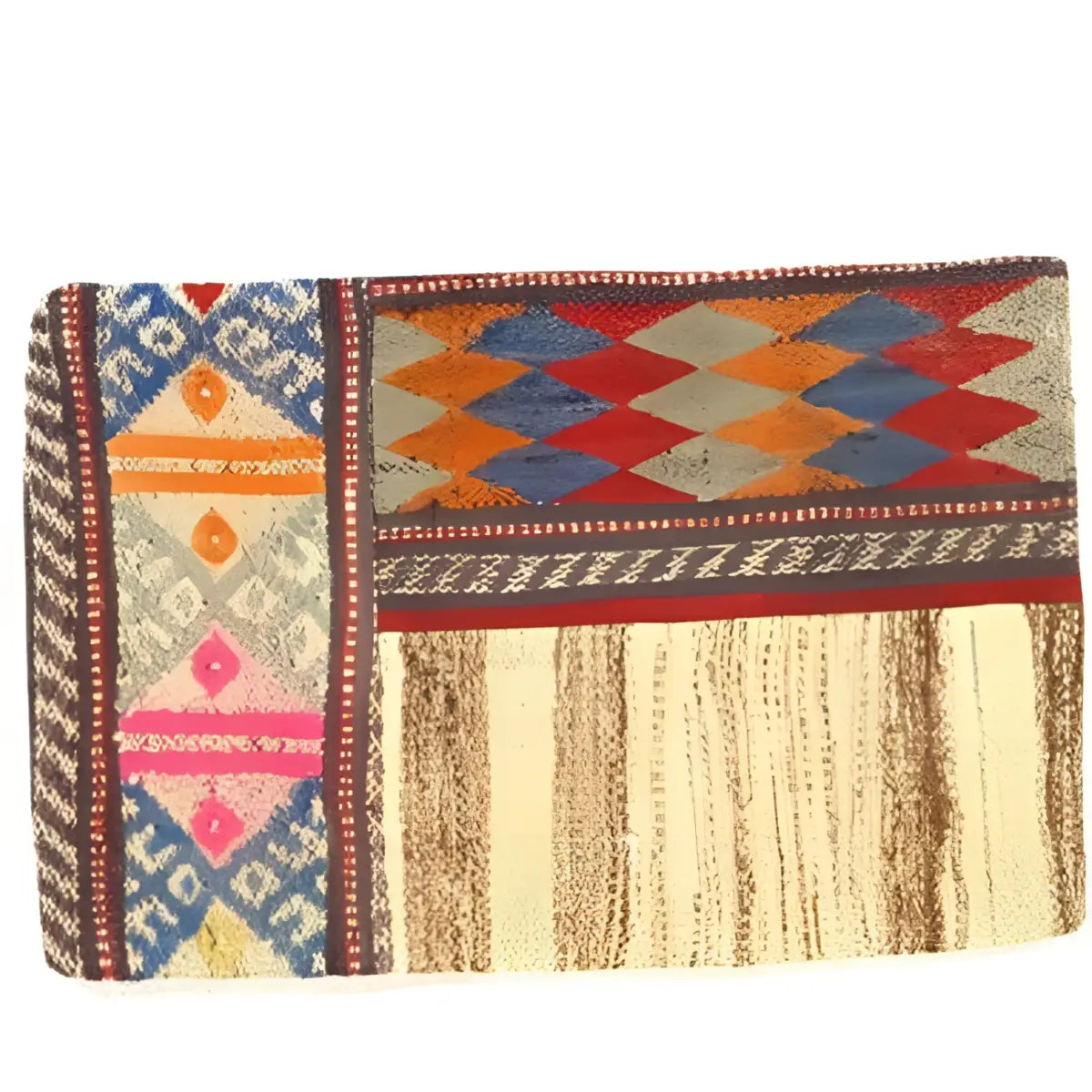 Canvello Vintage Hand Knotted Pillow - 16’’ x 24’’ - Beige - Brown - Canvello