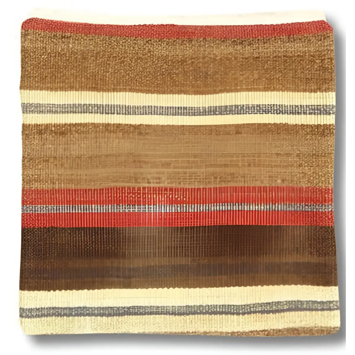 Canvello Vintage Hand Knotted Pillow - 20’’ x 20’’ - Brown - Rust - Beige - Canvello