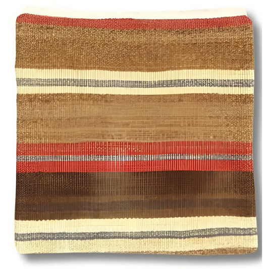 Canvello Vintage Hand Knotted Pillow - 20’’ x 20’’ - Brown - Rust - Beige - Canvello