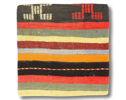 Coussin Kilim turc noué à la main vintage Canvello - 20"x 20"