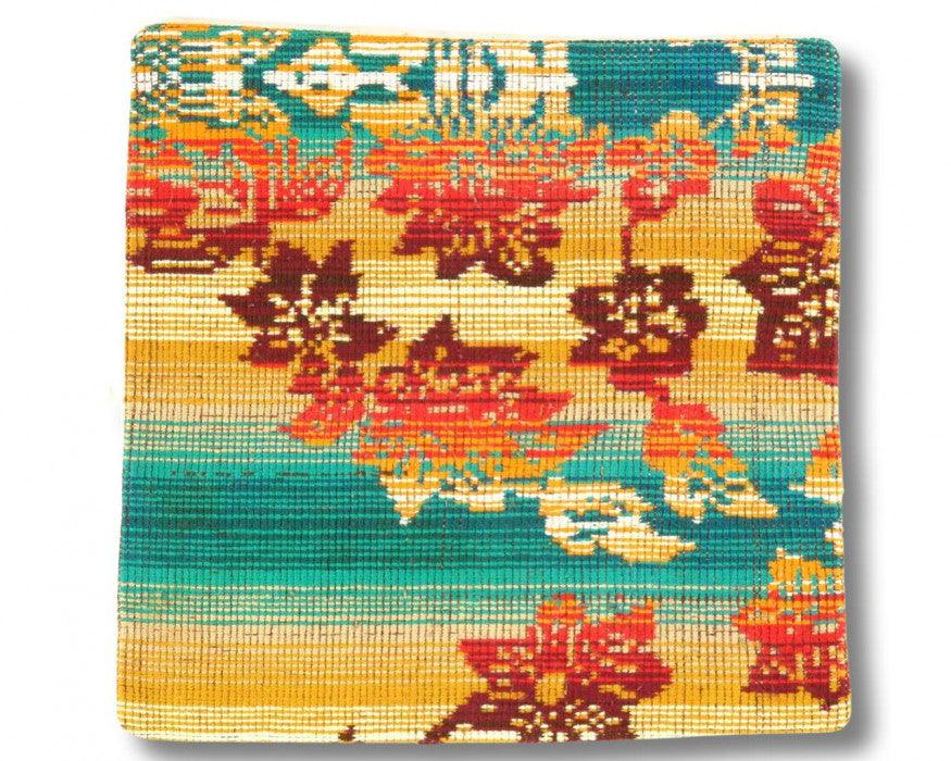 Almohada Kilim turca anudada a mano vintage de Canvello: 20 x 20 pulgadas