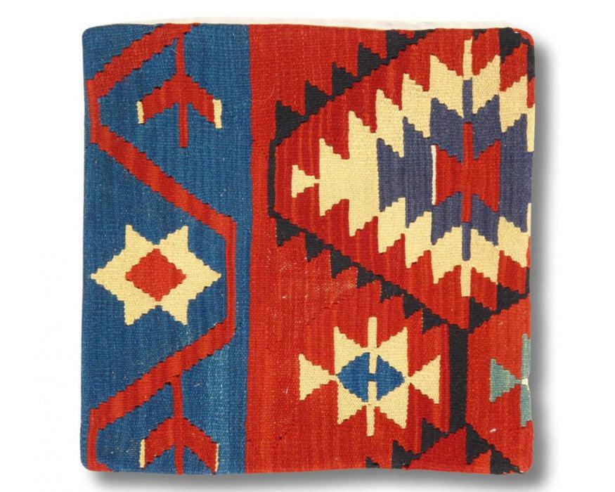 Almohada Kilim turca anudada a mano vintage de Canvello: 20 x 20 pulgadas