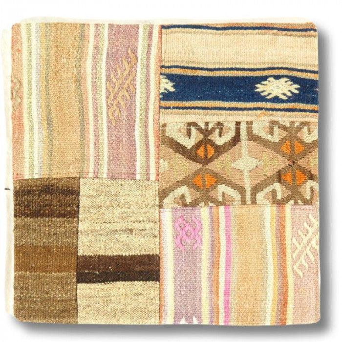 Almohada Kilim turca anudada a mano vintage de Canvello: 20 x 20 pulgadas