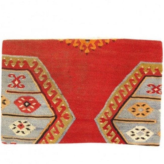 Almohada Kilim turca vintage anudada a mano de Canvello: 40,6 x 61 cm