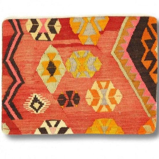 Coussin Kilim turc noué à la main vintage Canvello - 16" x 24"