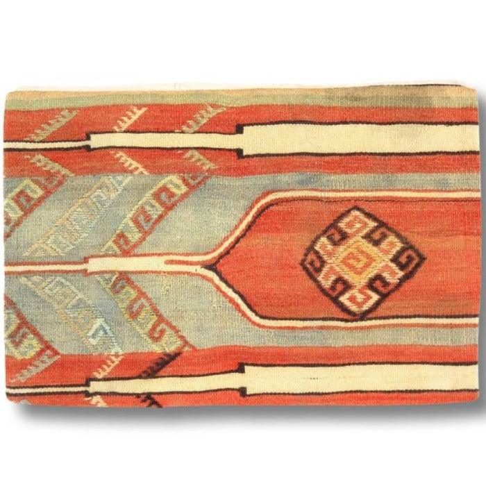 Coussin Kilim turc noué à la main vintage Canvello - 16" x 24"