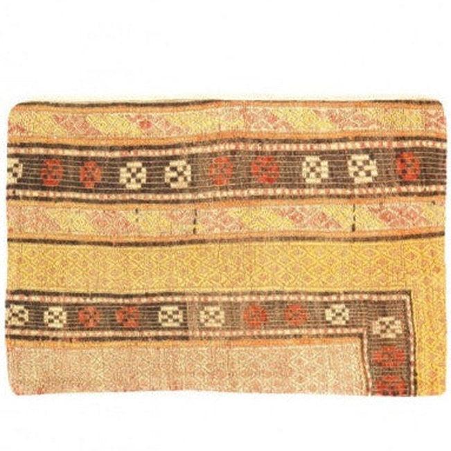 Coussin Kilim turc noué à la main vintage Canvello - 16" x 24"