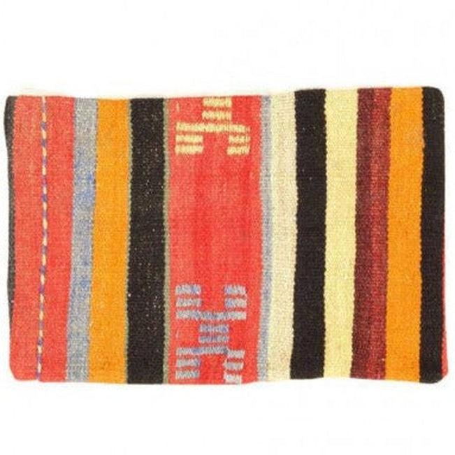 Almohada Kilim turca vintage anudada a mano de Canvello: 40,6 x 61 cm