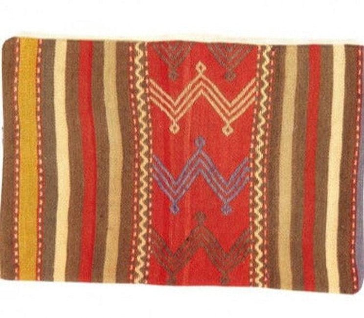 Almohada Kilim turca vintage anudada a mano de Canvello: 40,6 x 61 cm