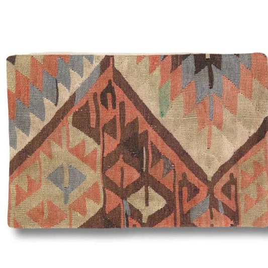 Coussin Kilim turc noué à la main vintage Canvello - 16" x 24"