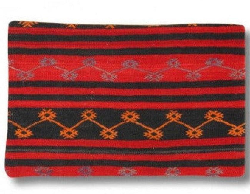 Coussin Kilim turc noué à la main vintage Canvello - 16" x 24"