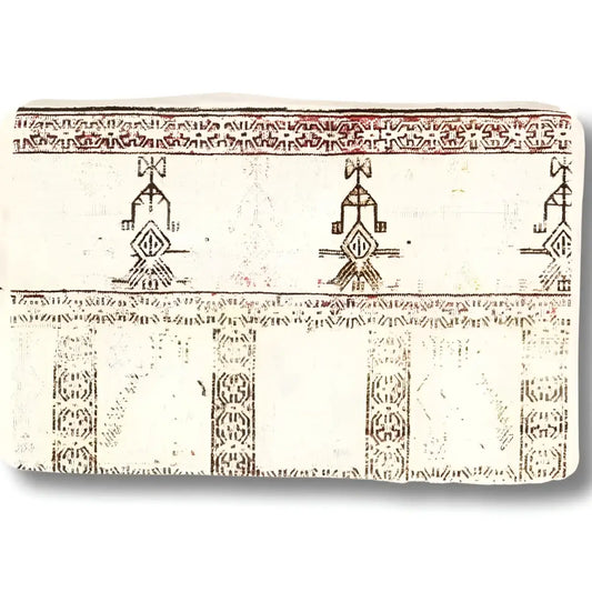 Canvello Vintage Turkish Hand Knotted Kilim Pillow - 16’’ x 24’’ - Beige | Black - Canvello