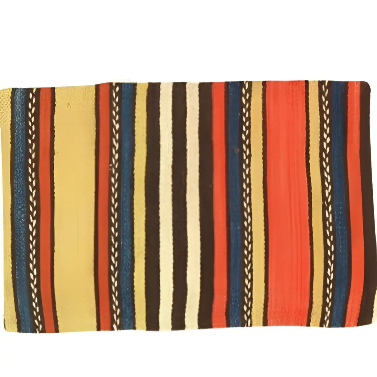 Canvello Vintage Turkish Hand Knotted Kilim Pillow - 16’’ x 24’’ - Brown - Blue - Rust - Canvello