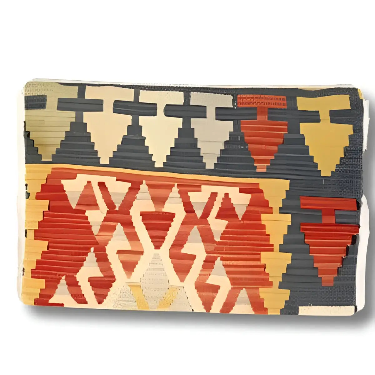Canvello Vintage Turkish Hand Knotted Kilim Pillow - 16’’ x 24’’ - Gray | Beige | Gold - Canvello