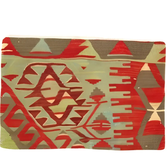 Canvello Vintage Turkish Hand Knotted Kilim Pillow - 16’’ x 24’’ - Olive - Brown - Rust - Canvello