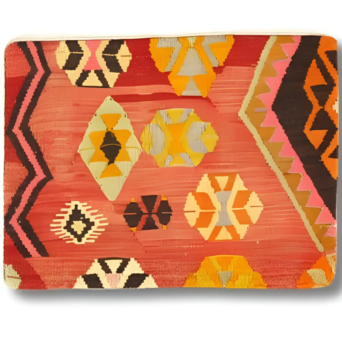 Canvello Vintage Turkish Hand Knotted Kilim Pillow - 16’’ x 24’’ - Rust - Olive - Gold - Beige - Canvello