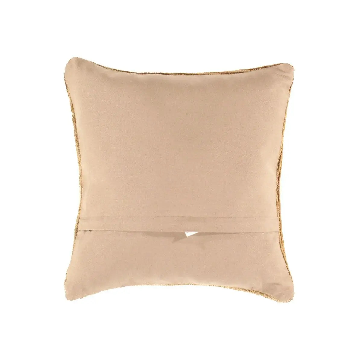 Canvello Vintage Turkish Hand Knotted Rug Pillow - 16’’ X 16’’ - Beige - Canvello