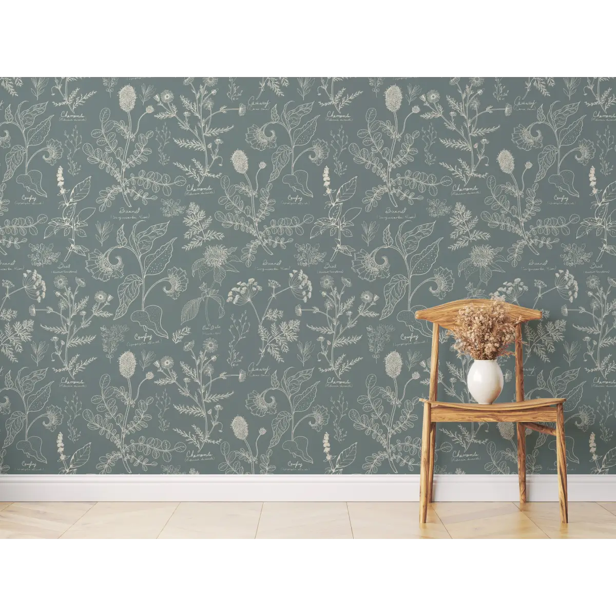 Caraway Wallpaper - Fine Floral - by Danelys Sidron - Loomwell Home Goods