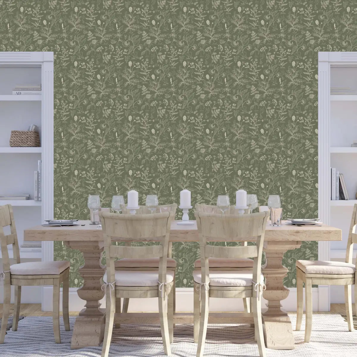 Caraway Wallpaper - Fine Floral - by Danelys Sidron - Loomwell Home Goods