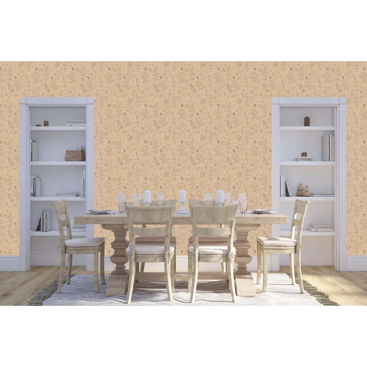 Caraway Wallpaper - Fine Floral - by Danelys Sidron - Loomwell Home Goods