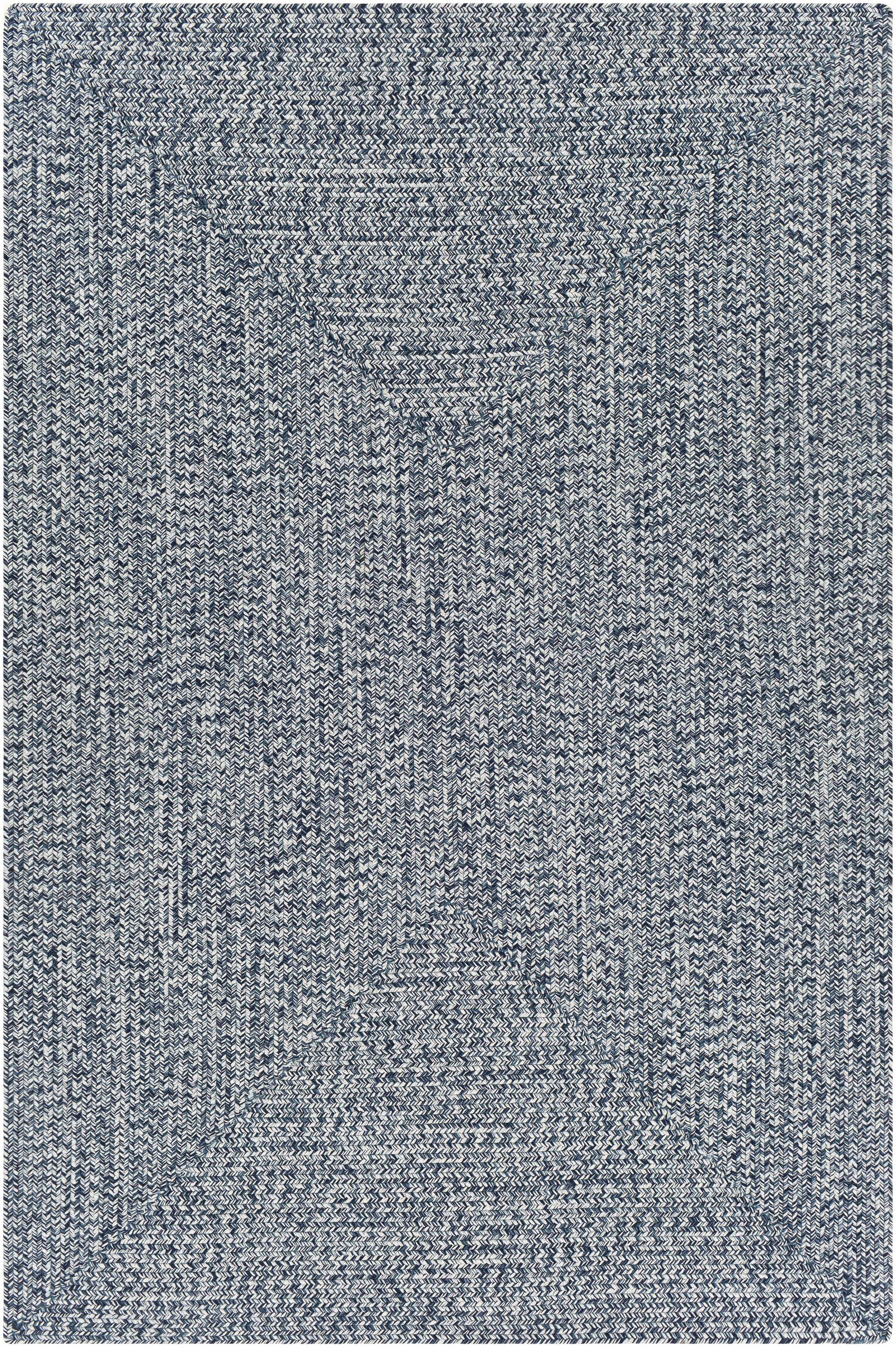 Blue Braided Faux Jute Rug - 5’ x 7’6’’ Rectangle - Boutique Rugs
