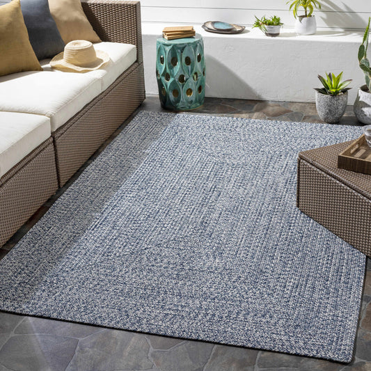 Blue Braided Faux Jute Rug - Boutique Rugs