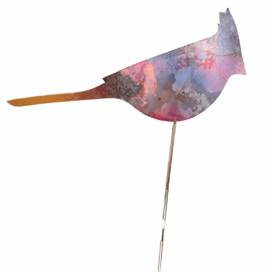 Cardinal Garden Stake - Natural Copper - Clever Goods by Annabelle Noel Designs