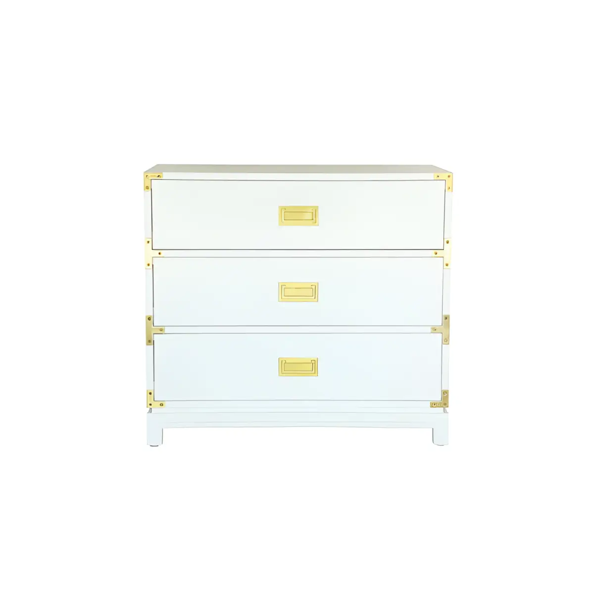Carlyle White Campaign Dresser - Ave Home