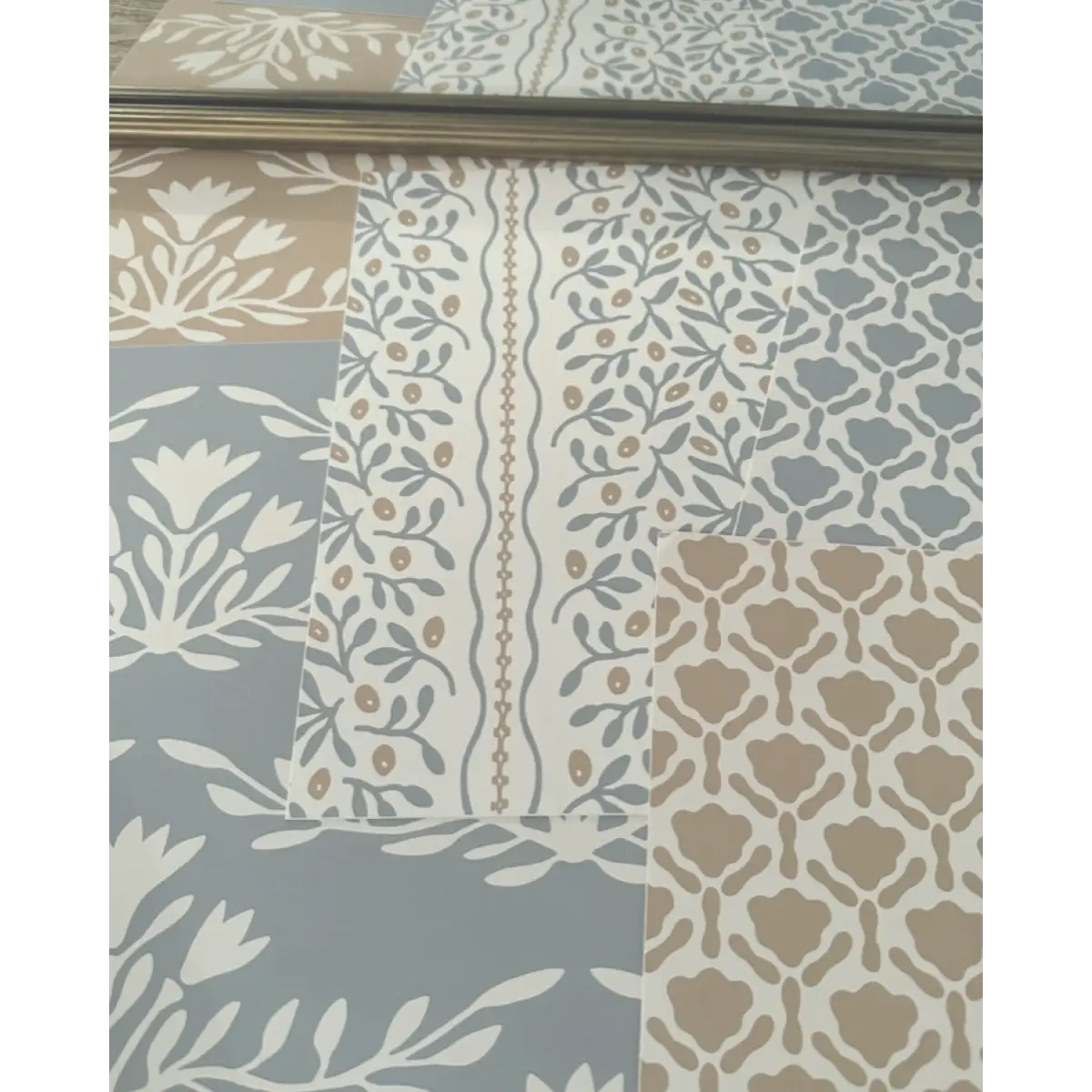 Caroline Wallpaper - Flowers and Vines Stripe - by Heights Design Studio - Loomwell Home Goods