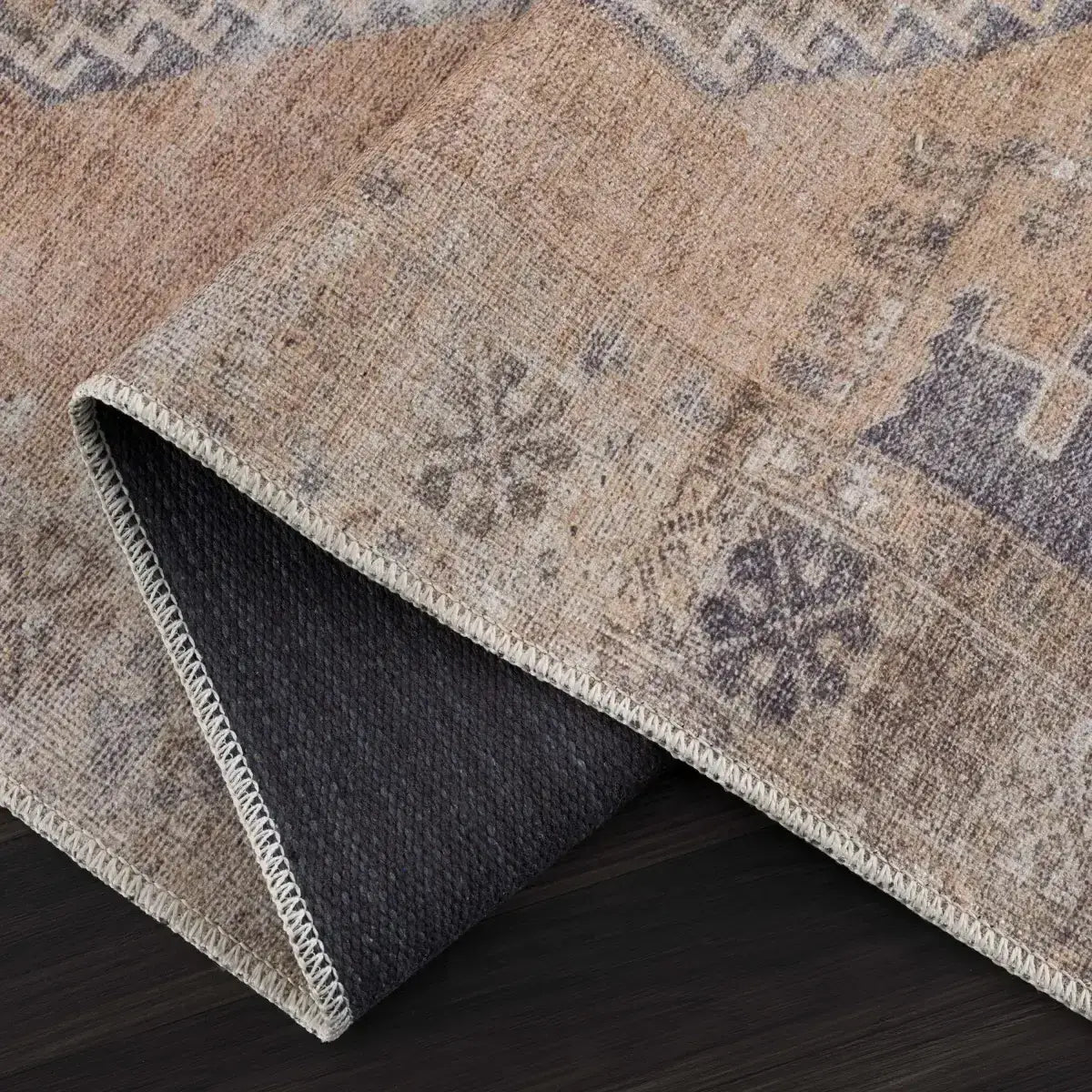 Carrabelle Peach Washable Area Rug - Boutique Rugs