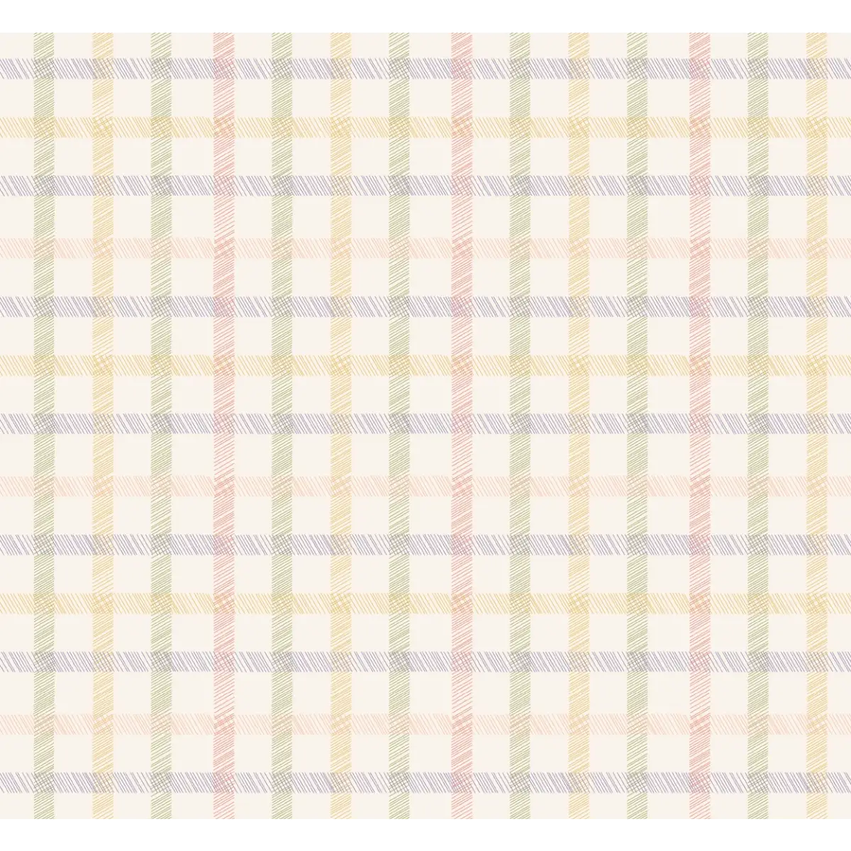 Carson Wallpaper - Pastel Plaid for Baby - by Jun Shu Create - Loomwell Home Goods