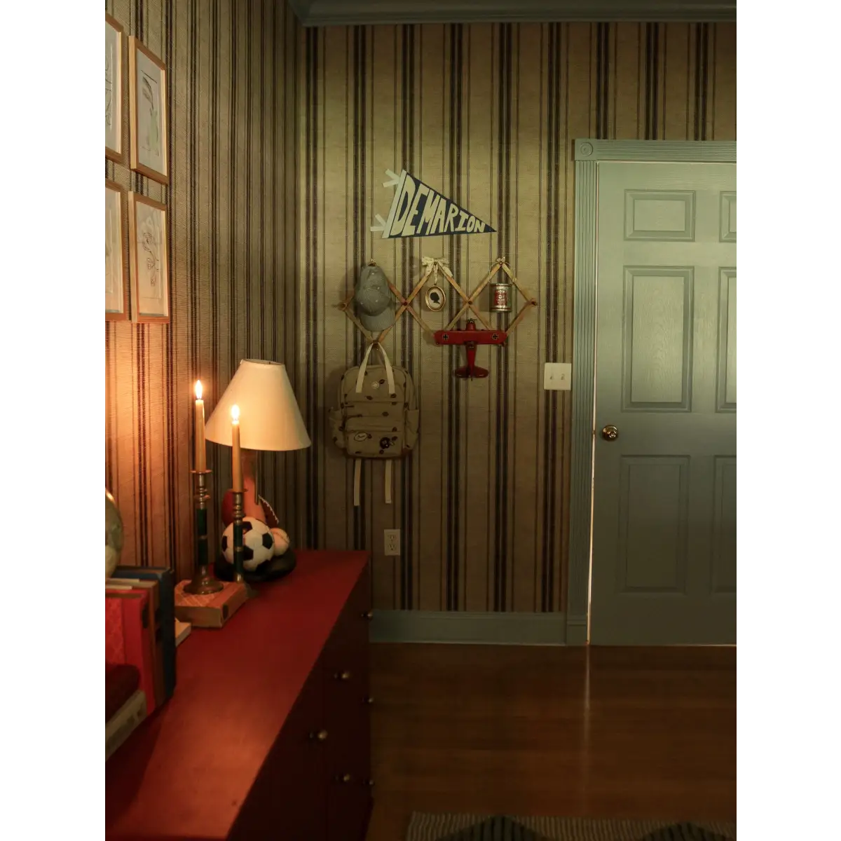 Carter Wallpaper - Linen Look French Country Stripe - Loomwell Home Goods