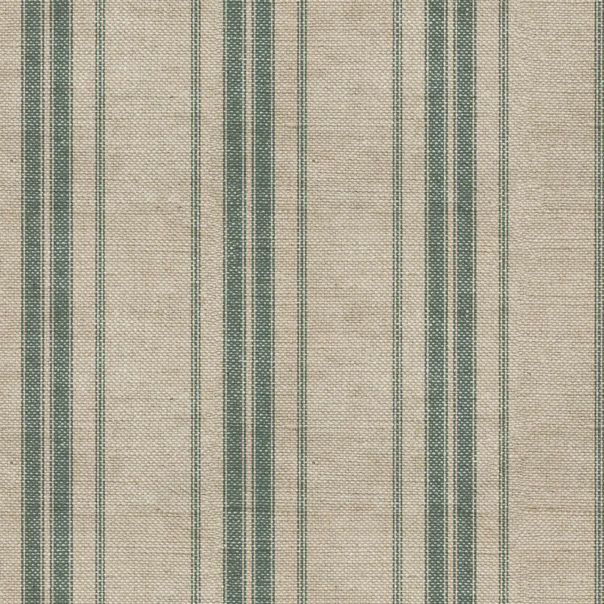 Carter Wallpaper - Linen Look French Country Stripe - Sample 1 foot by 1 foot / Sage - Loomwell Home Goods