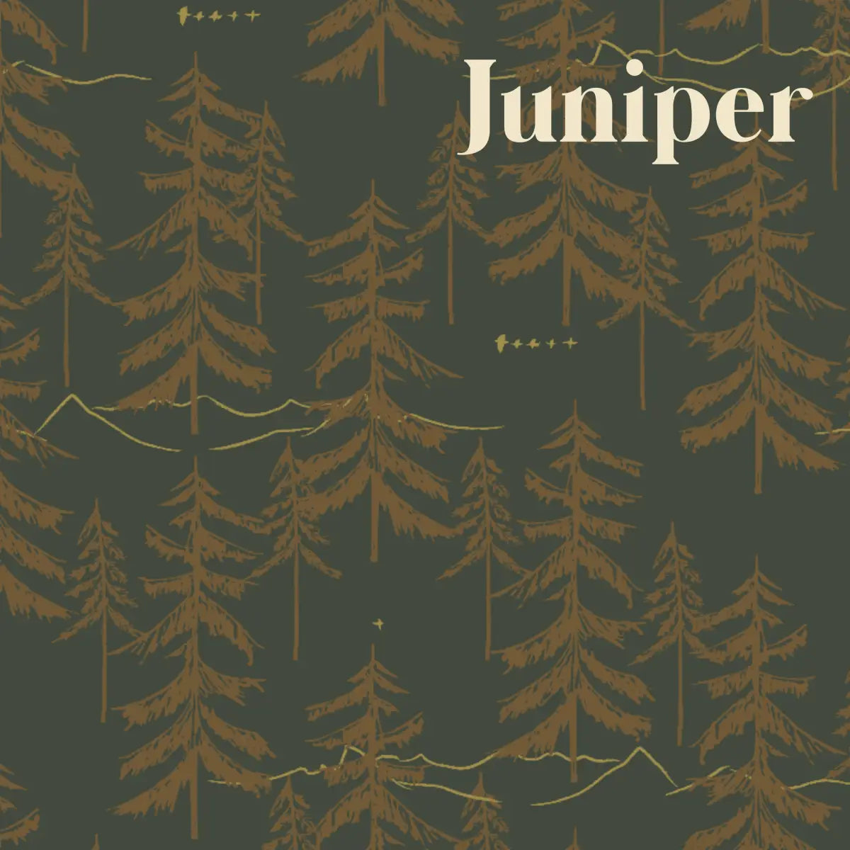 Cascade Wallpaper - Pine Forest - by Cassandra Zaniboni - Sample 1 foot by 1 foot / Juniper - Loomwell Home Goods