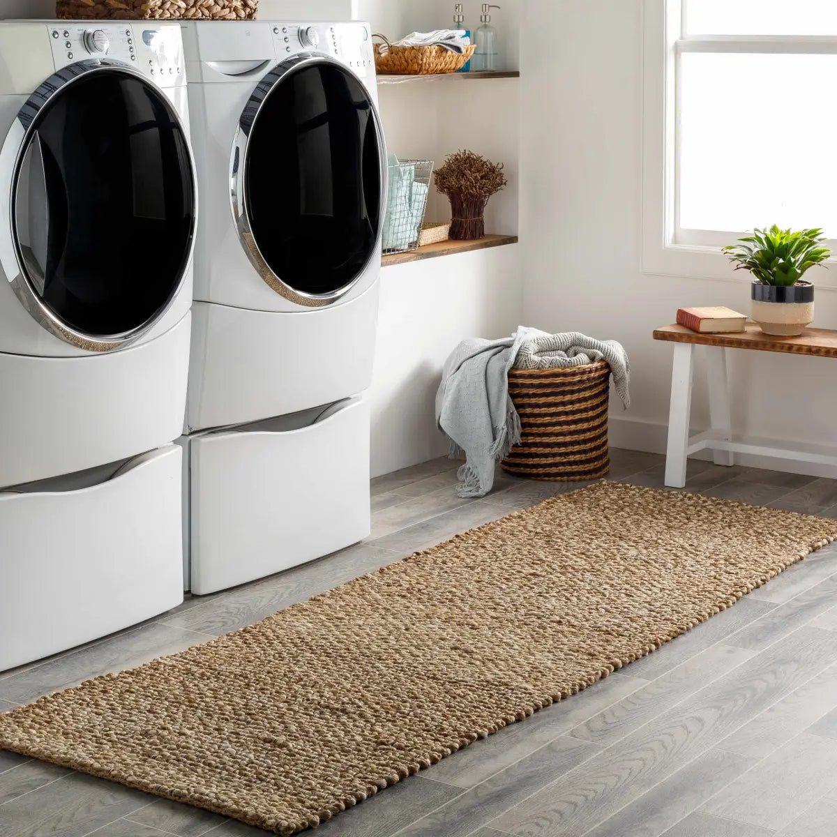Caspar Hand Woven Natural Jute Rug - Boutique Rugs