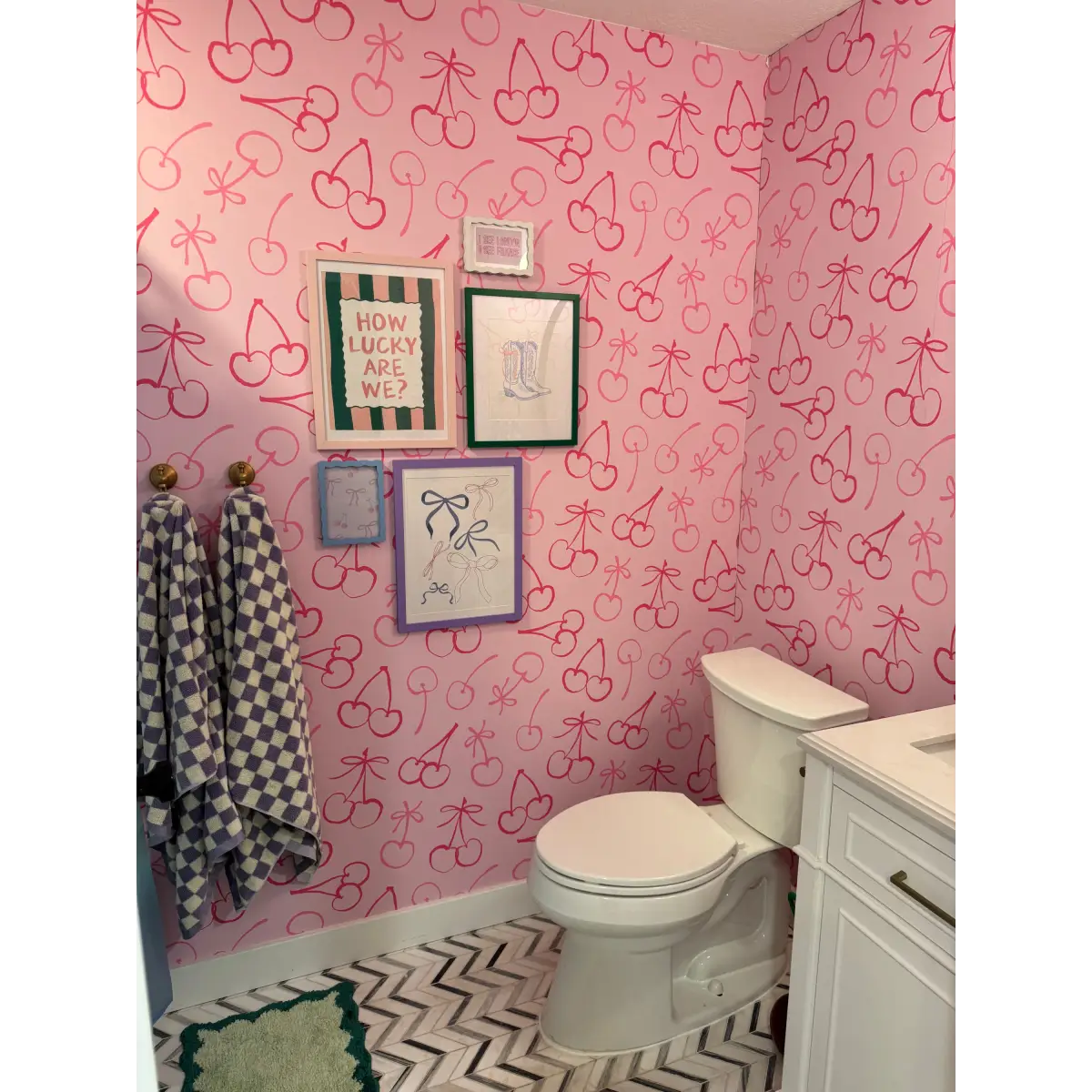 Cassie Wallpaper - Cheerful Cherries - Loomwell Home Goods