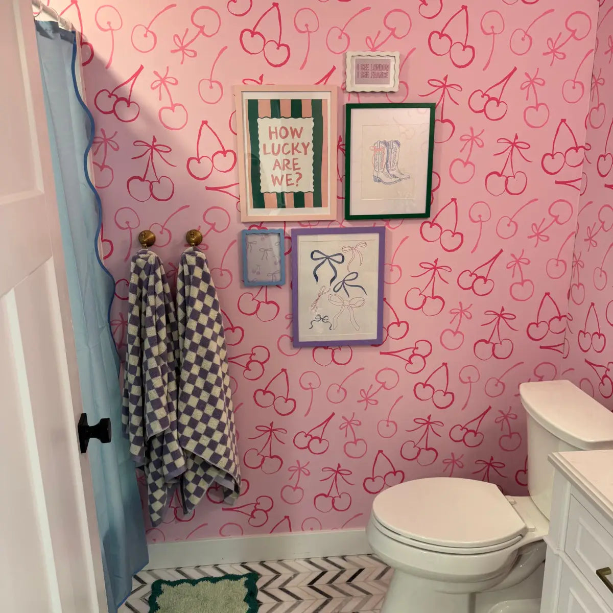 Cassie Wallpaper - Cheerful Cherries - Loomwell Home Goods