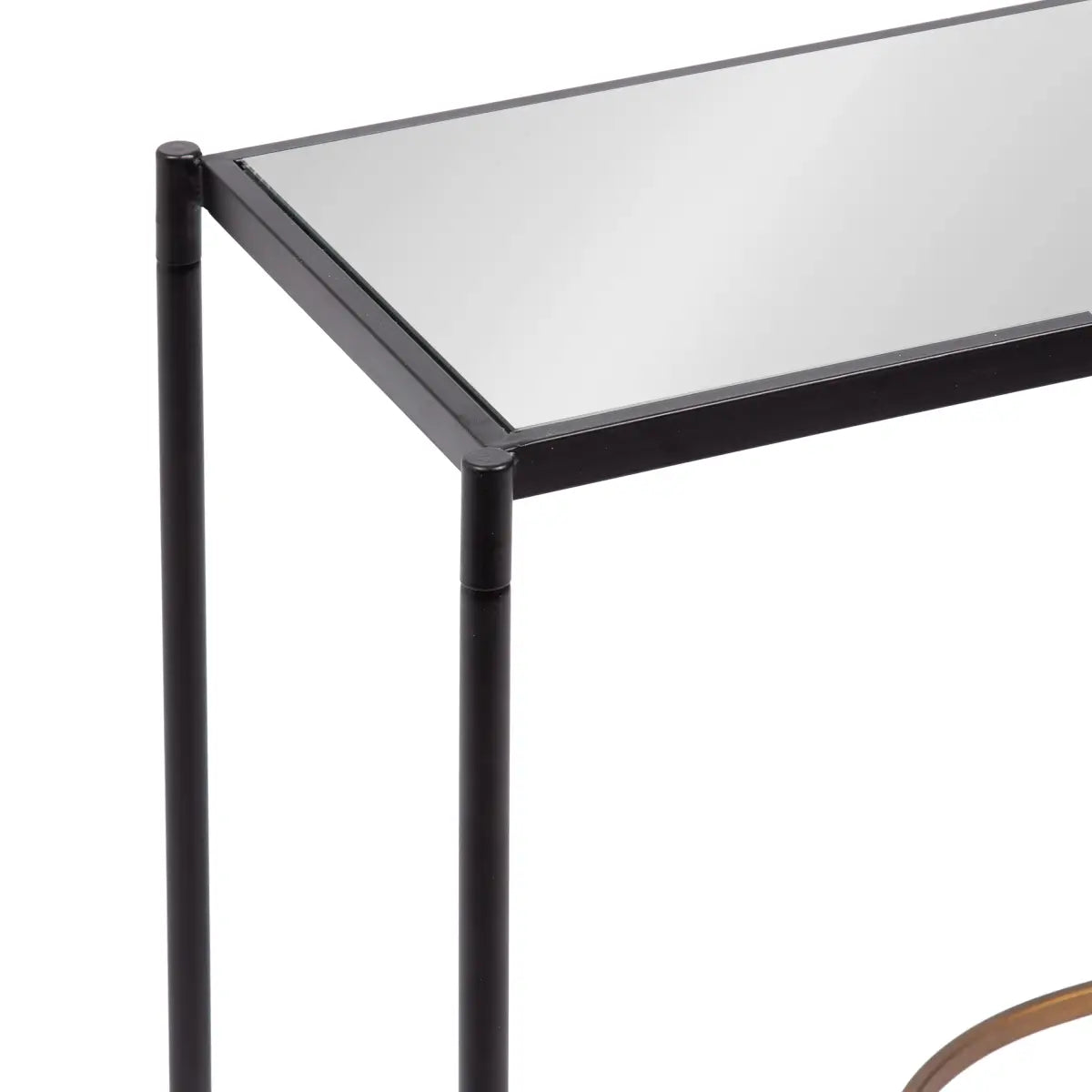 Catriona Side Table - Mirror and Metal - kateandlaurel