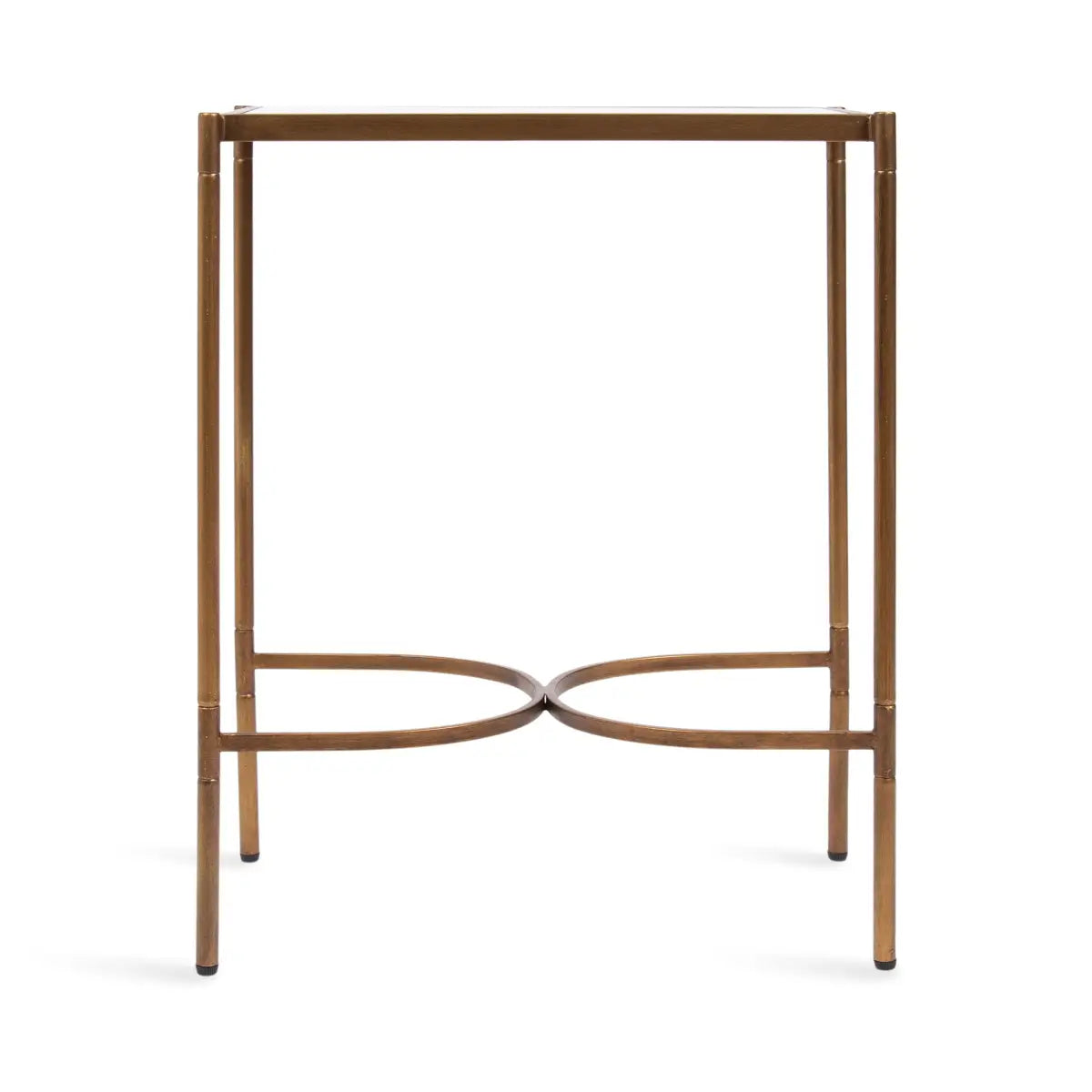 Catriona Side Table - Mirror and Metal - kateandlaurel