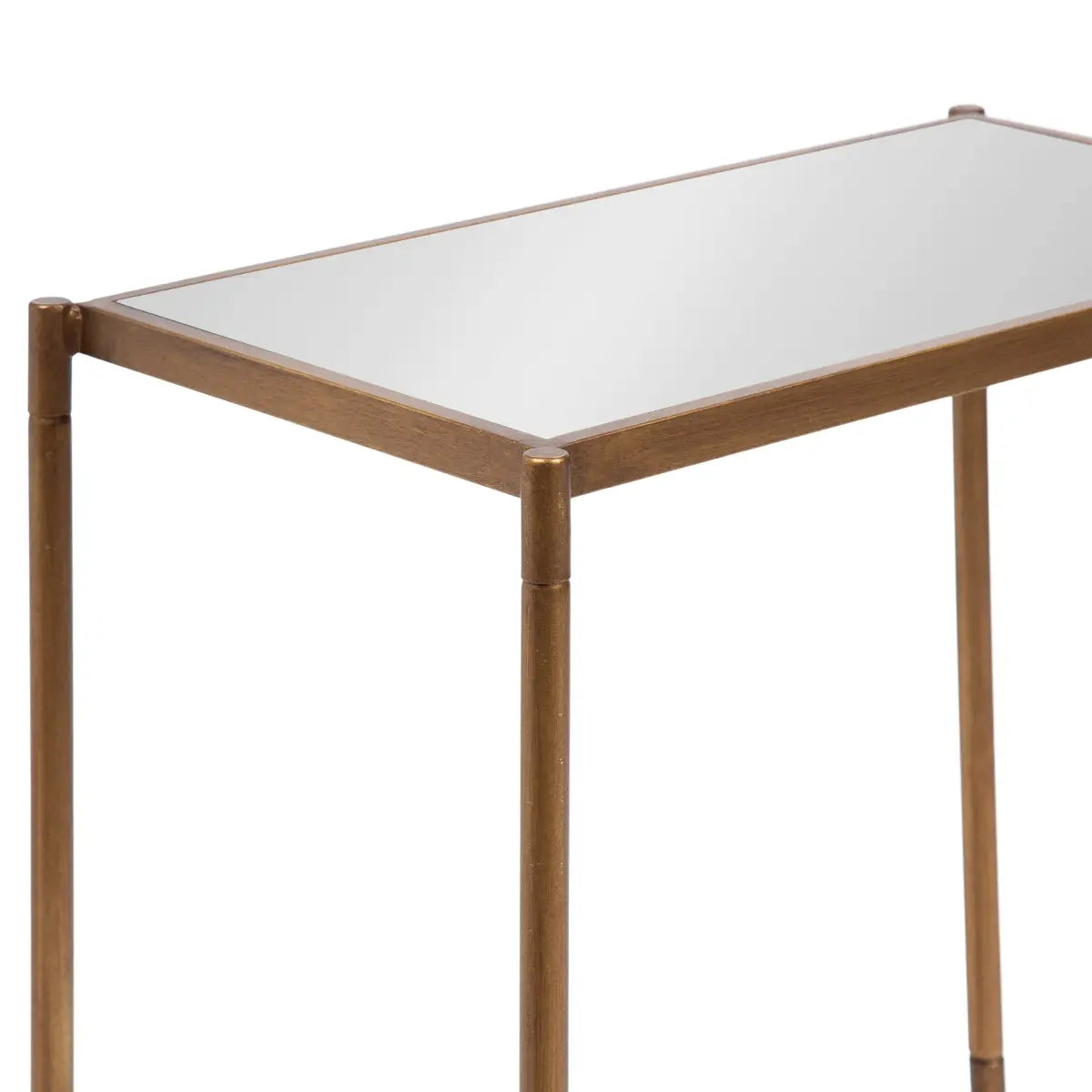 Catriona Side Table - Mirror and Metal - kateandlaurel
