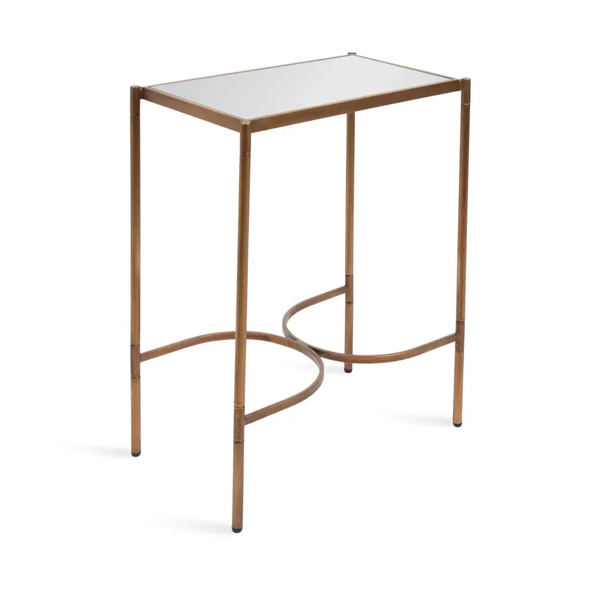 Catriona Side Table - Mirror and Metal - Gold - kateandlaurel