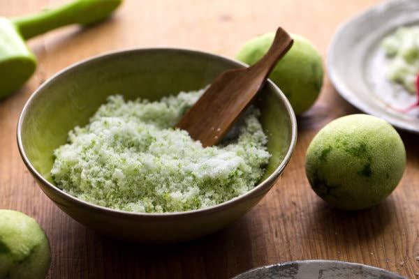 Lime Sugar in Jar