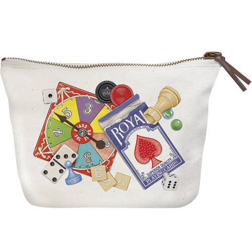 Canvas Pouch - Board Game Pieces