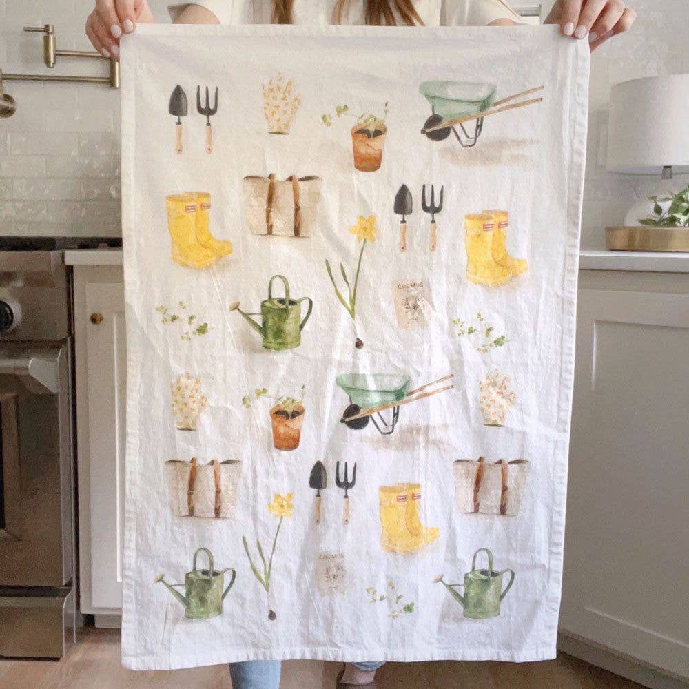 Kitchen Tea Towel - Gardening