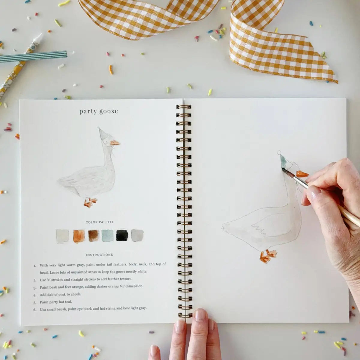 Watercolor Workbook - Celebrate Birthday Party - emily lex studio