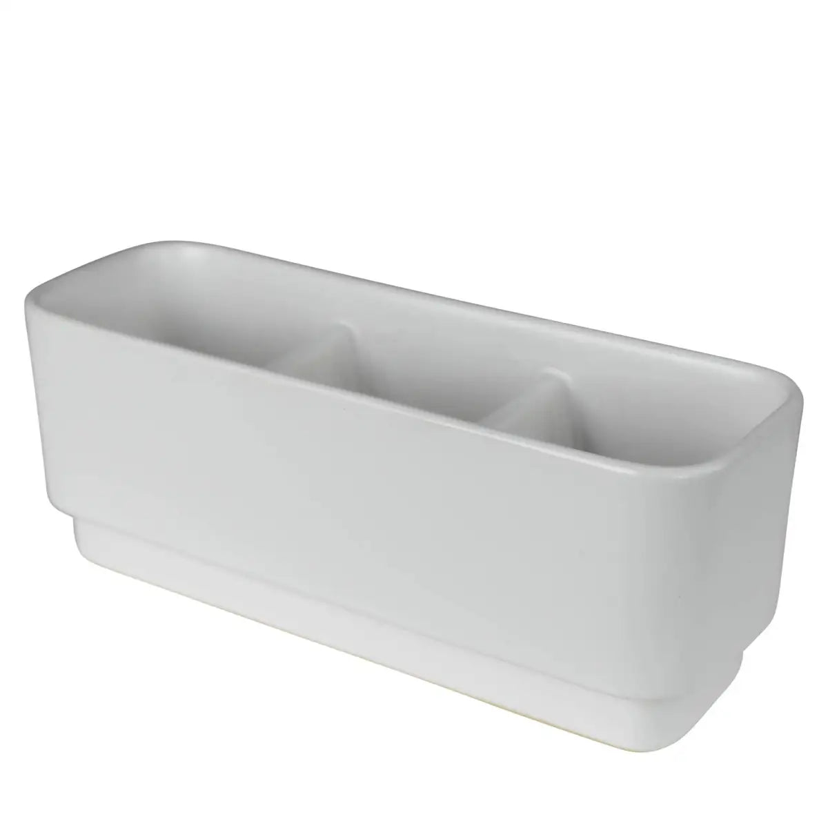 Ceramic Container - 3 section organizer - HomArt