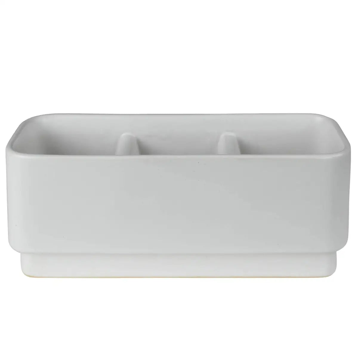Ceramic Container - 3 section organizer - HomArt